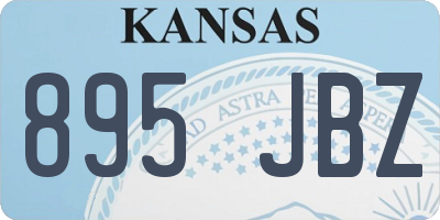 KS license plate 895JBZ