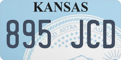 KS license plate 895JCD