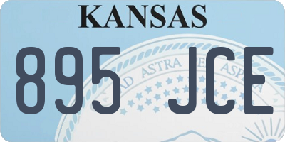KS license plate 895JCE