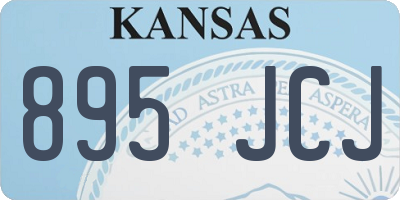 KS license plate 895JCJ