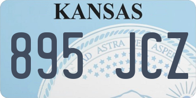 KS license plate 895JCZ