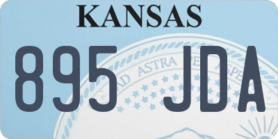 KS license plate 895JDA