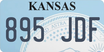 KS license plate 895JDF