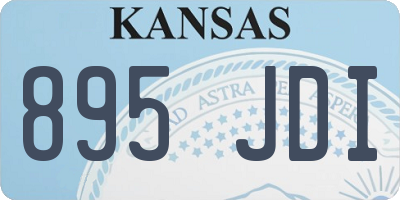 KS license plate 895JDI