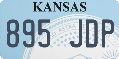KS license plate 895JDP