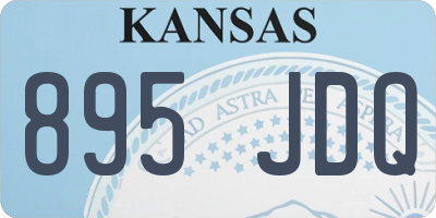 KS license plate 895JDQ