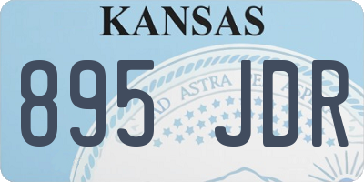 KS license plate 895JDR