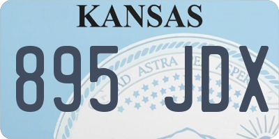 KS license plate 895JDX