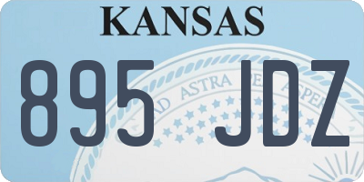 KS license plate 895JDZ