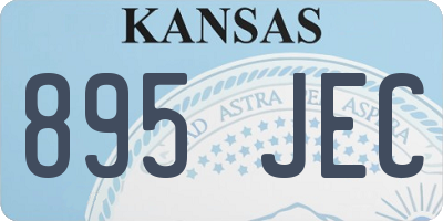 KS license plate 895JEC