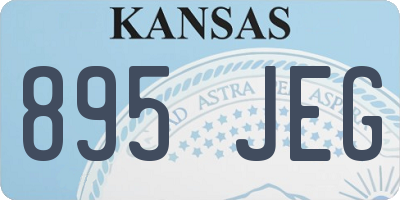 KS license plate 895JEG