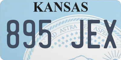 KS license plate 895JEX