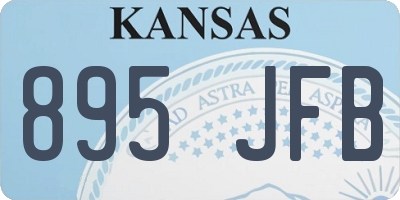 KS license plate 895JFB