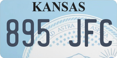 KS license plate 895JFC