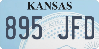 KS license plate 895JFD