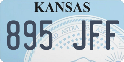 KS license plate 895JFF