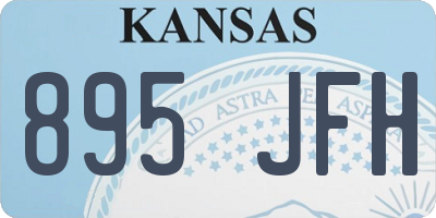 KS license plate 895JFH