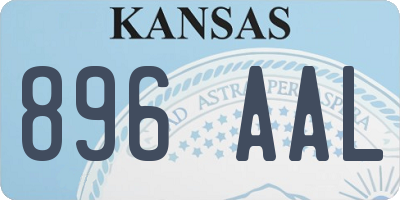 KS license plate 896AAL