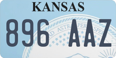 KS license plate 896AAZ