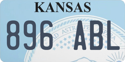KS license plate 896ABL