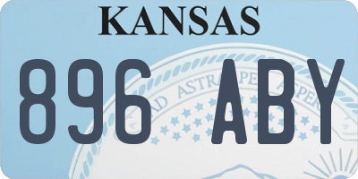 KS license plate 896ABY