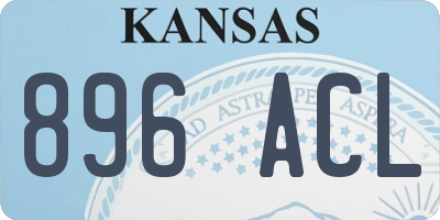 KS license plate 896ACL