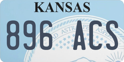 KS license plate 896ACS
