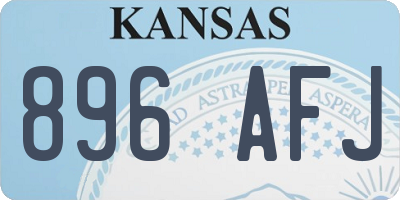 KS license plate 896AFJ
