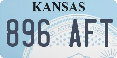 KS license plate 896AFT