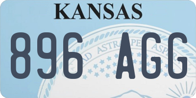 KS license plate 896AGG