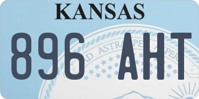 KS license plate 896AHT