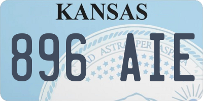 KS license plate 896AIE