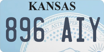 KS license plate 896AIY