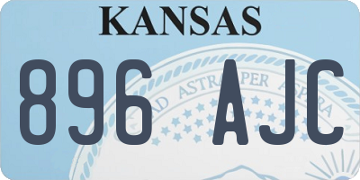 KS license plate 896AJC