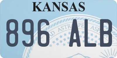KS license plate 896ALB