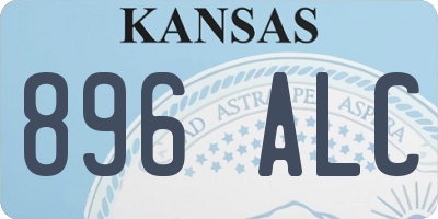 KS license plate 896ALC
