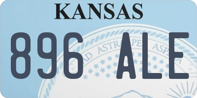 KS license plate 896ALE