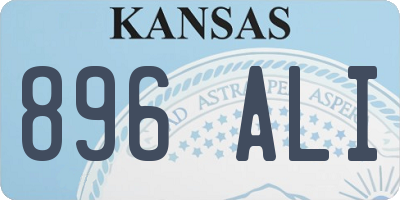 KS license plate 896ALI