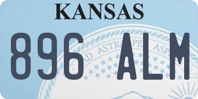 KS license plate 896ALM