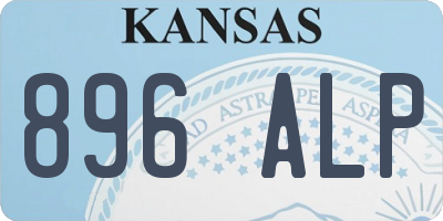KS license plate 896ALP