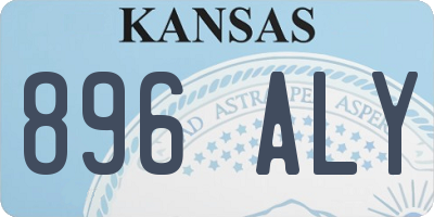 KS license plate 896ALY