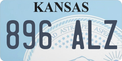 KS license plate 896ALZ