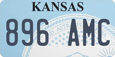 KS license plate 896AMC
