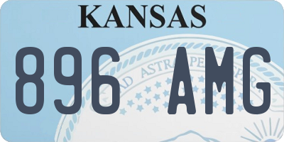 KS license plate 896AMG