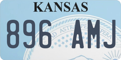 KS license plate 896AMJ