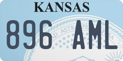KS license plate 896AML