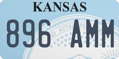 KS license plate 896AMM
