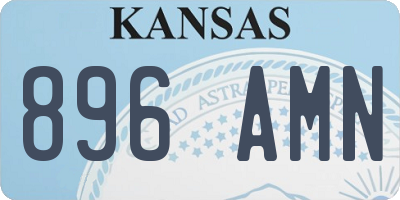 KS license plate 896AMN