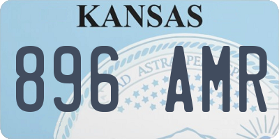 KS license plate 896AMR