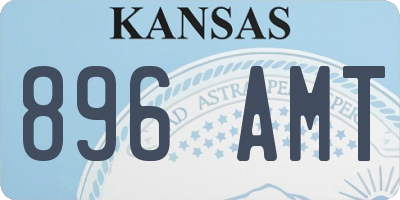 KS license plate 896AMT